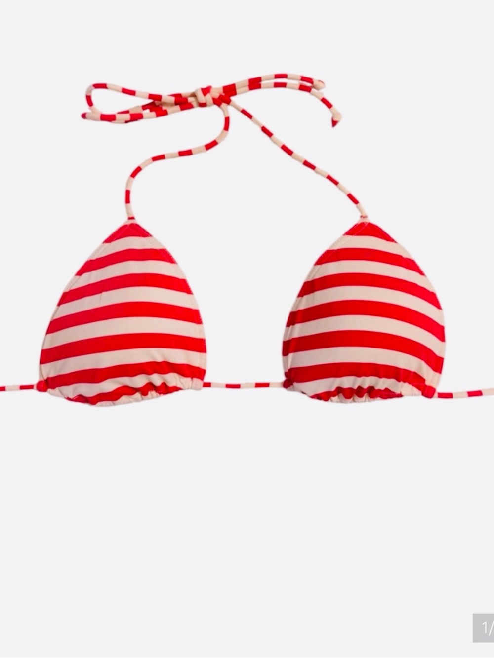 NWOT Hollister Y2K Pink & White Halter Bikini Top